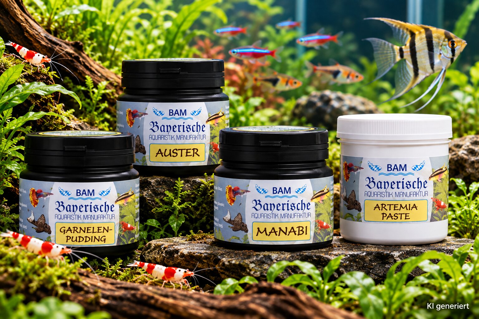 BAM Bayerische Aquaristikmanufaktur - hochwertiges Zierfisch- & Garnelenfutter