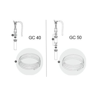 Tetra GC 40/50 - Auslassschlauch 180cm