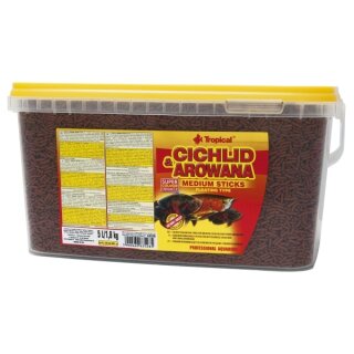 Tropical Cichlid & Arowana Medium Sticks - 10 Liter