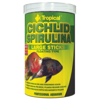 Tropical Cichlid Spirulina Large Sticks - 1 Liter