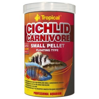 Tropical Cichlid Carnivore Small Pellet - 10 Liter