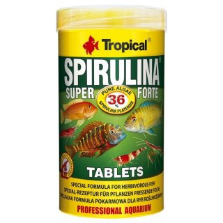 Tropical Super Spirulina Forte Tablets (36%) - 250 ml