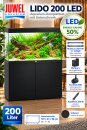 Juwel Lido 200 LED schwarz inkl. Schrank