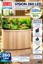 Juwel Vision 260 LED helles Holz inkl. Schrank
