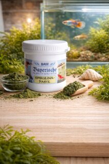 BAM Spirulina - Paste – Der ideale Frostfutter-Ersatz für alle Zierfische