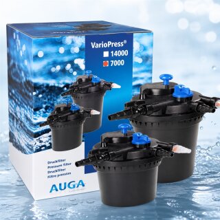 AUGA VarioPress 7000 Druckfilter – Leistungsstarke Teichfilterung mit integrierter UVC-Technologie