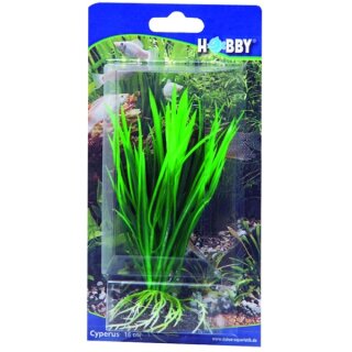 Hobby Cyperus 16 cm, täuschend echt aussehende Aquarienpflanze